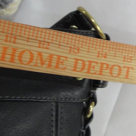 XL ZOE EDITORIAL BAG NEAR MINT CONDITION BLACK LEATHER BRASS HARDWARE - Picture 16 of 16